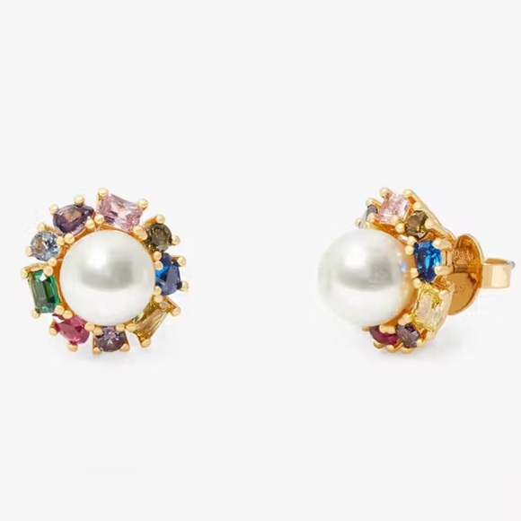 KATE SPADE Candy Shop Halo Pearl Earrings - Picture 2 of 5